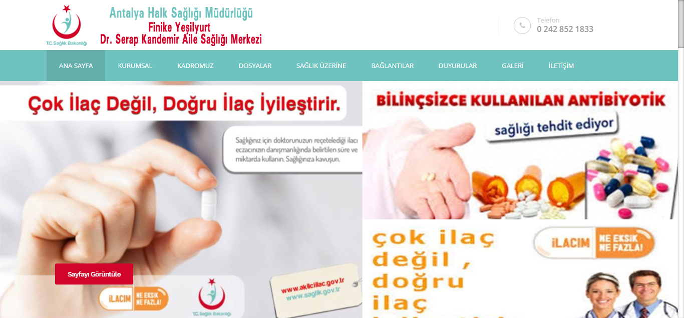 Finike Yeşilyurt Dr. Serap Kandemir ASM | ANTALYA